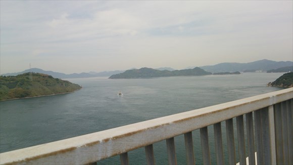 来島海峡大橋からの景色
